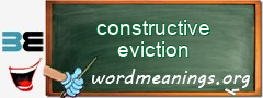 WordMeaning blackboard for constructive eviction